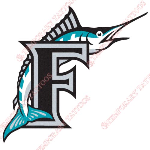 Miami Marlins Customize Temporary Tattoos Stickers NO.1699